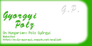 gyorgyi polz business card